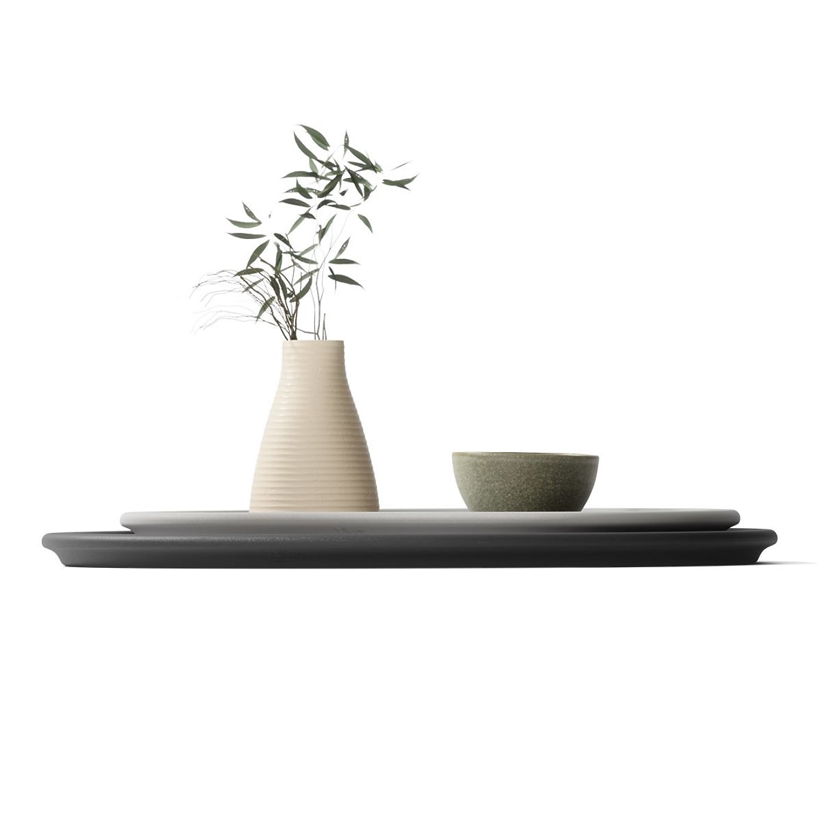 Küchenzubehör in unregelmäßiger Form HUB Farbe Graphit minimalistischer Stil Umbra