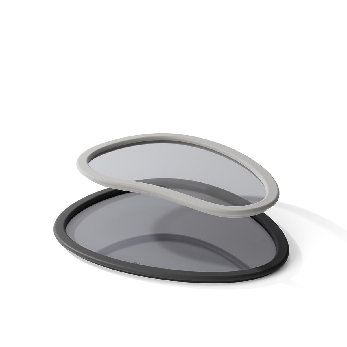 Küchenzubehör in unregelmäßiger Form HUB Farbe Graphit minimalistischer Stil Umbra