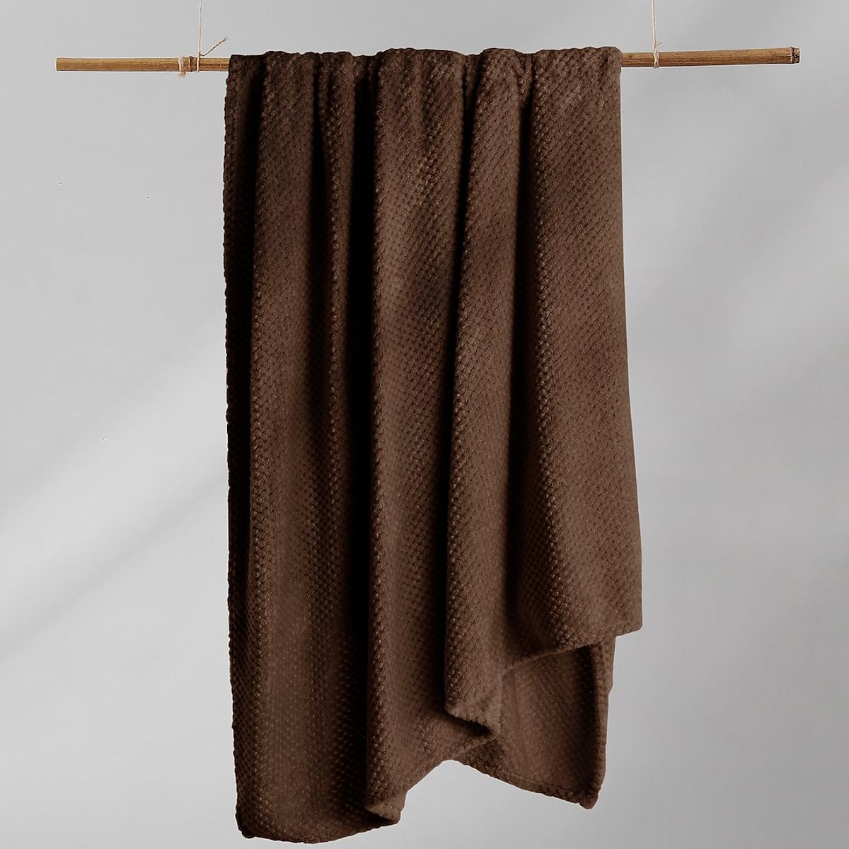 Tagesdecke HENRY braun mit Jacquardmuster moderner Stil 220x240