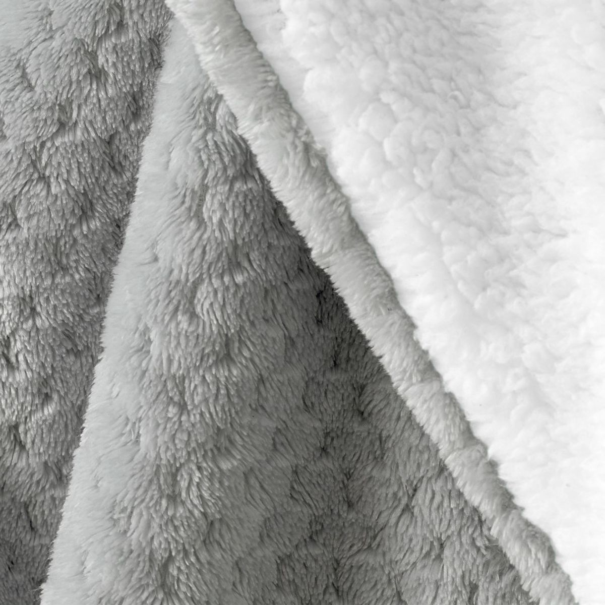 Tagesdecke SHLEEPY graue Farbe mit Jacquardmuster klassischer Stil 220x240