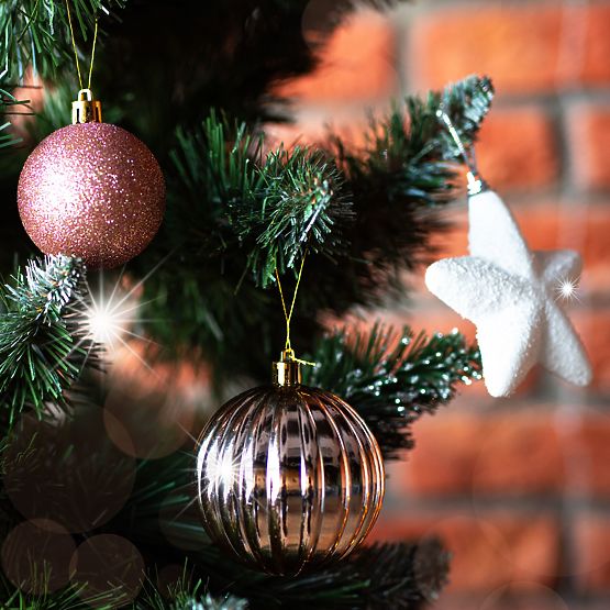 5er Set weiße Sterne KL-21X21