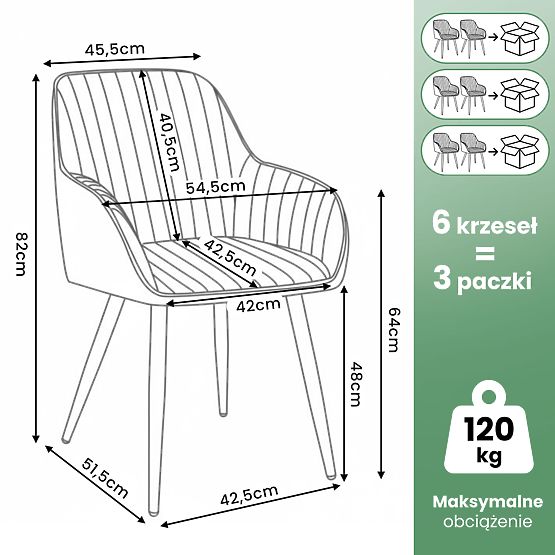 6x Samtgepolsterter Stuhl mit Steppung Flaschengrün FLORENCE Schwarze Beine