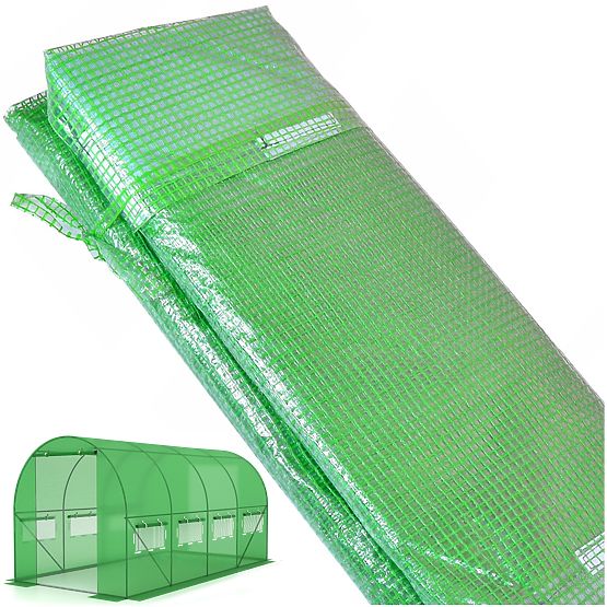 Abdeckung für Folientunnel für Garten-Gewächshaus 2,5x4 m