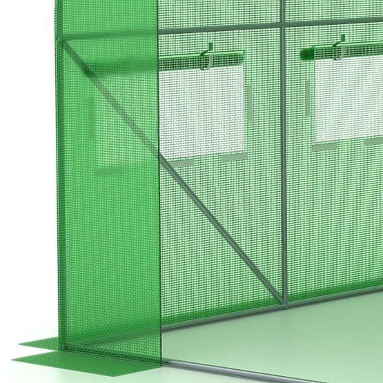 Abdeckung für Folientunnel für Garten-Gewächshaus 2,5x4 m