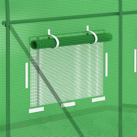 Abdeckung für Folientunnel für Garten-Gewächshaus 2,5x4 m