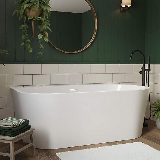 Acryl-Wandbadewanne OLIMPIA 150 cm