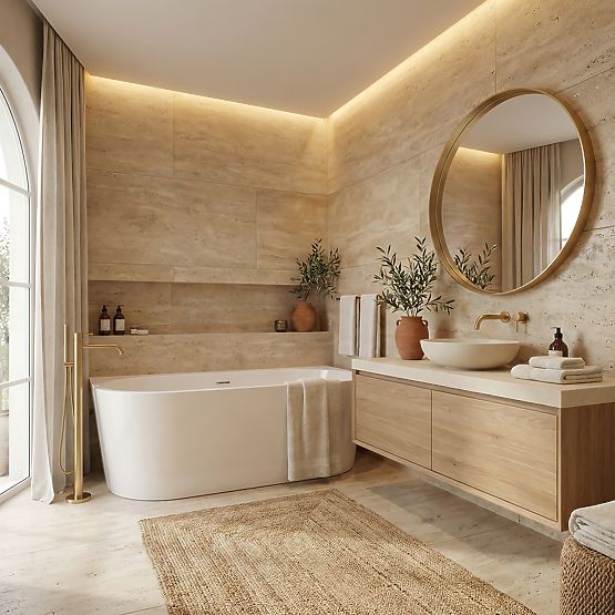 Acryl-Wandbadewanne OLIMPIA 150 cm