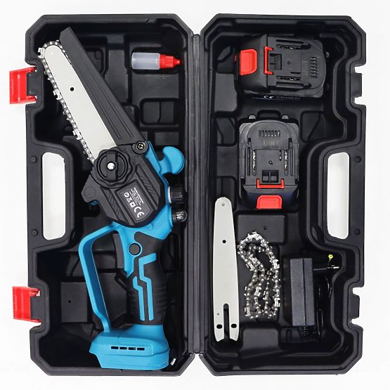 Akku-Kettensäge Mini Handsäge bürstenloser Motor 21V + Koffer
