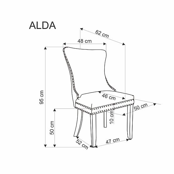 ALDA Stuhl grau (1p=2Stk)