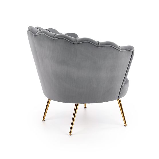 AMORINITO Relaxsessel grau / gold