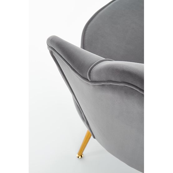 AMORINITO Relaxsessel grau / gold