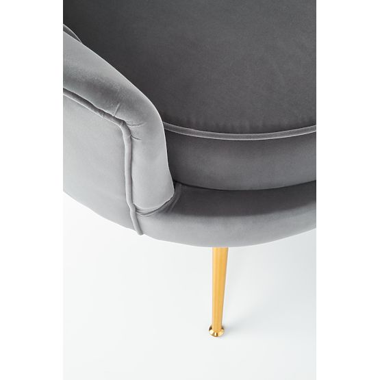 AMORINITO Relaxsessel grau / gold