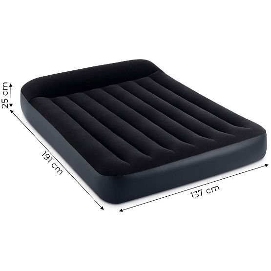 Aufblasbare Matratze für zwei Personen 191x137x25 cm Bett mit Lehne INTEX 64142