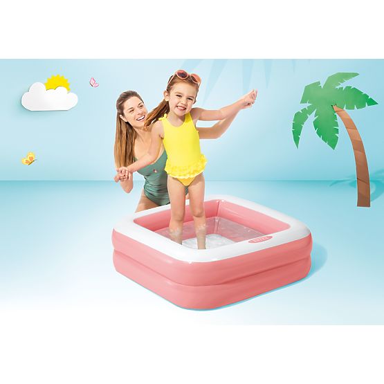 Aufblasbares Kinderplanschbecken 57100 Hellrosa - INTEX