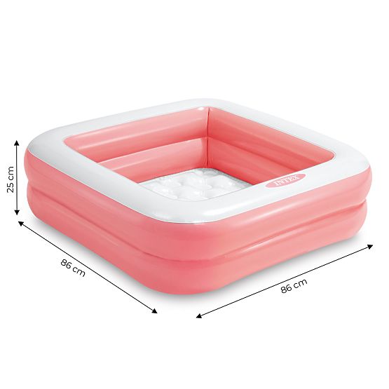 Aufblasbares Kinderplanschbecken 57100 Hellrosa - INTEX