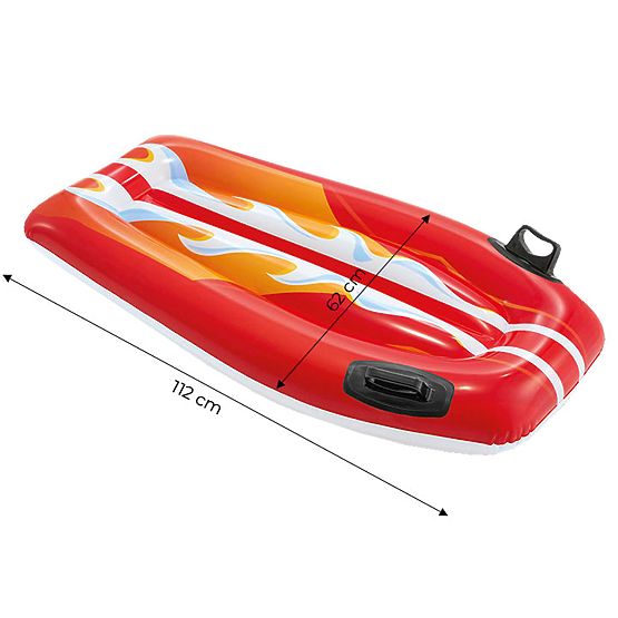 Aufblasbares Schwimmbrett mit Griffen für Kinder rot INTEX 58165 RED