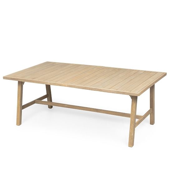 Ausziehbarer Gartentisch Castello, 200-295 cm, Teak-Optik, Akazienholz FSC