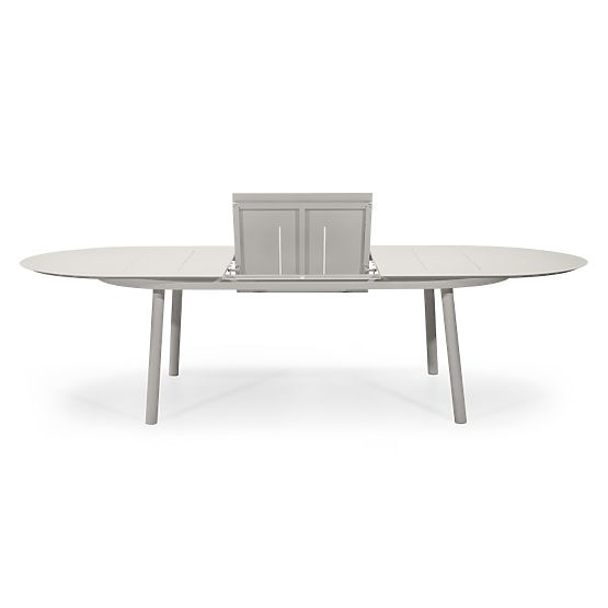 Ausziehbarer Gartentisch Marinelli 230-300 cm, Aluminium, hellbeige