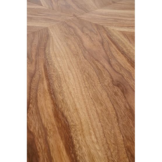 Ausziehbarer Tisch BARON, Nussbaum / Schwarz (2p=1Stk)