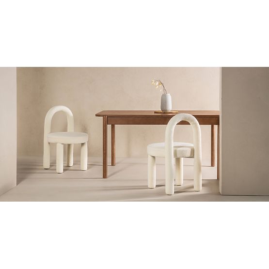 Ausziehbarer Tisch Iselio 160-200 cm, rechteckig, braun