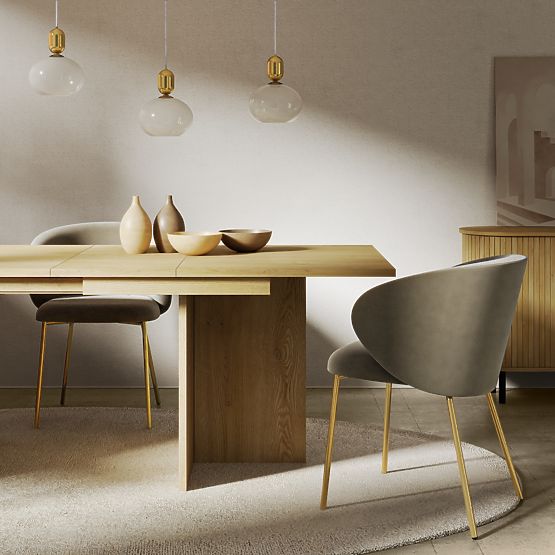 Ausziehbarer Tisch Jose 140-200 cm, rechteckig, Eiche Cremona Torro