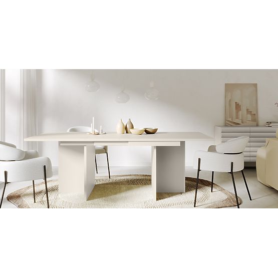 Ausziehbarer Tisch Jose 140-200 cm, rechteckig, kaschmirfarben