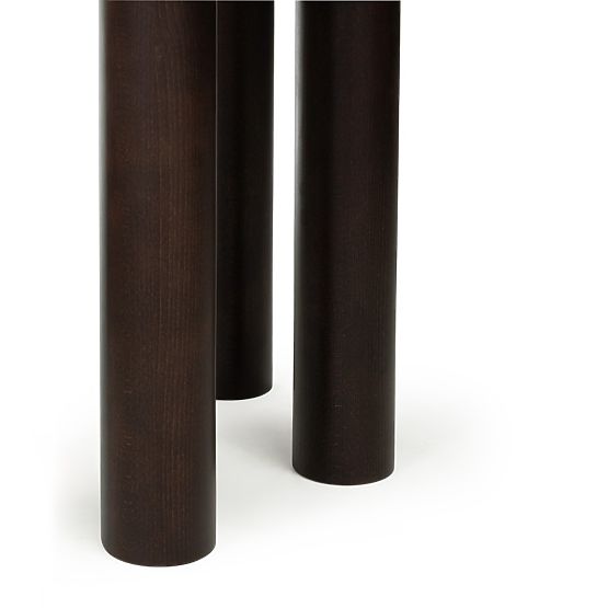 Ausziehbarer Tisch Loa 140-200 cm, Eichenfurnier, Nussbaum, Buchenholz, abgerundet