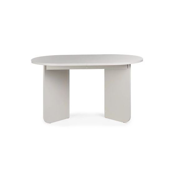 Ausziehbarer Tisch Mou 140-200 cm, kaschmirfarben, ovale Platte