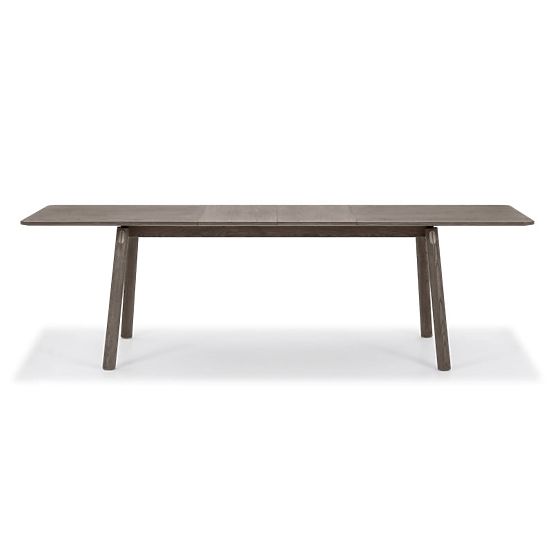 Ausziehbarer Tisch Selvoni 180-260 cm, massive Eiche, Furnier, Espresso