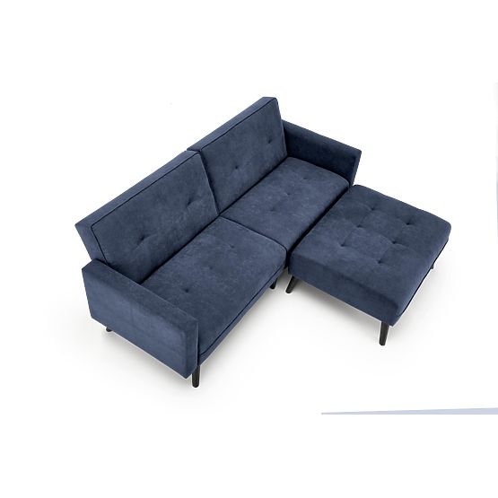 Ausziehbares Sofa CORNELIUS mit Ecksofa-Funktion blau (1p=1Stk)