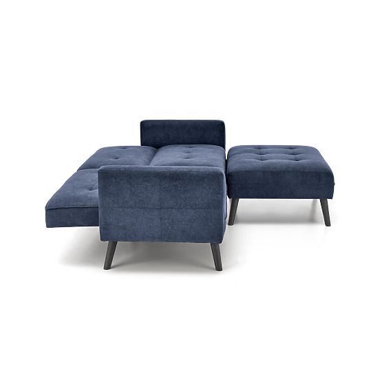 Ausziehbares Sofa CORNELIUS mit Ecksofa-Funktion blau (1p=1Stk)