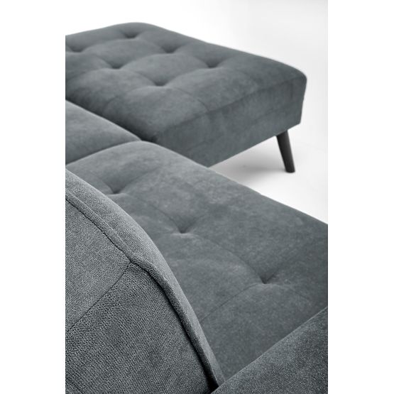 Ausziehbares Sofa CORNELIUS mit Ecksofa-Funktion grau (1p=1Stk)