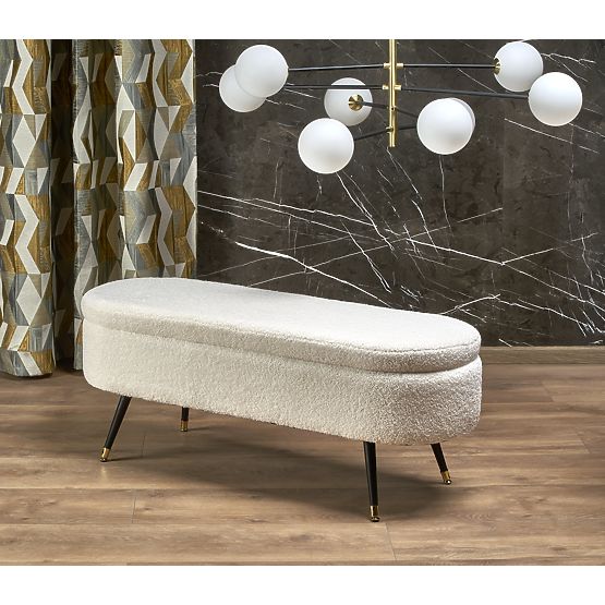 AVEIRO Bank mit Stauraum, creme