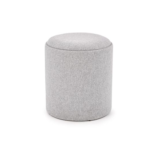 AVIKO Set aus 2 Poufs, hellgrau