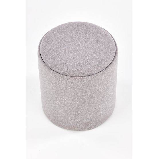 AVIKO Set aus 2 Poufs, hellgrau