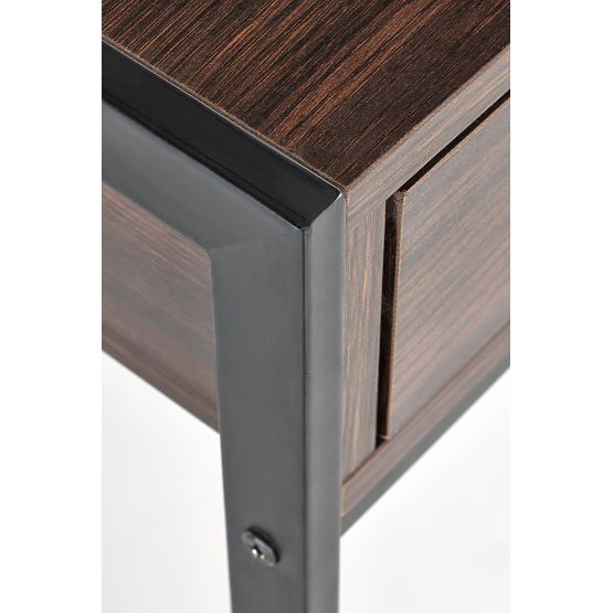 B46 Schreibtisch Nussbaum / Schwarz (1p=1 Stk)