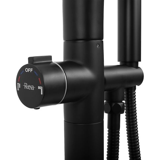 Badewannenarmatur Rea CLARK Schwarz