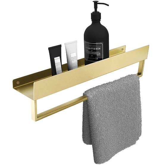 Badezimmerablage für die Badewanne SF01 45cm gebürstetes Gold