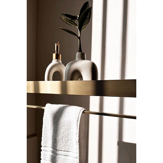 Badezimmerablage für die Badewanne SF01 45cm gebürstetes Gold