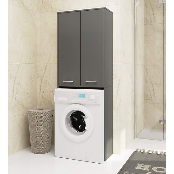 BADEZIMMERSCHRANK FIN 180 SÄULE WASCHMASCHINE VOLLE 2D - GRAU