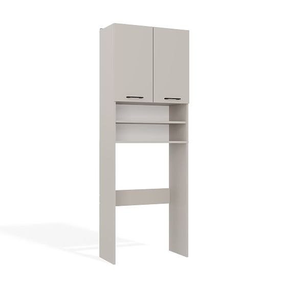 Badezimmerschrank über der Waschmaschine POLA DK KASCHMIR BEIGE Regal Säule 180X64X30