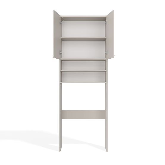 Badezimmerschrank über der Waschmaschine POLA DK KASCHMIR BEIGE Regal Säule 180X64X30