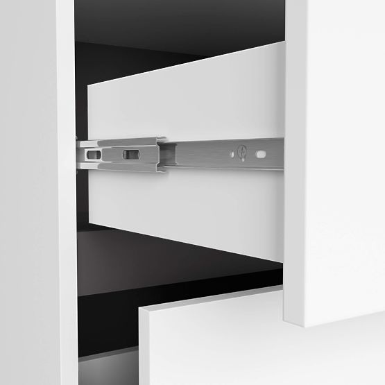 BADEZIMMERSCHRANK UNTER DEM WASCHBECKEN VAMI W90 2SZ 2P PK WEISS / GRAPHITGRAU