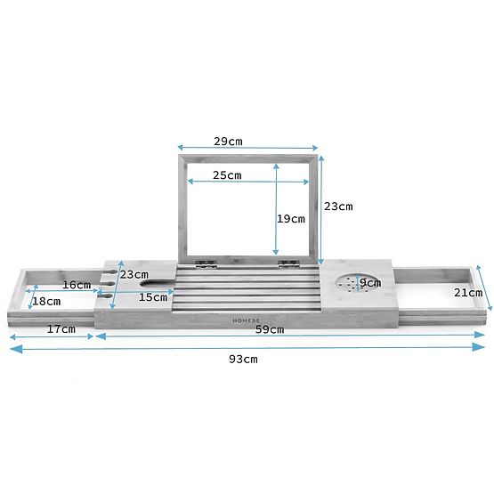Badezimmerzubehör MELEDYN in hellbraunem Boho-Stil, stehend, für den Innenbereich, Homede