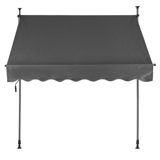 Balkon-Sonnenmarkise mit verstellbarer Höhe, wasserabweisend mit Handkurbel