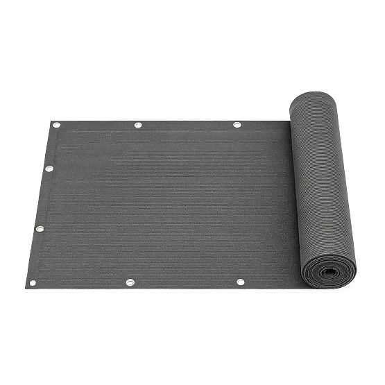 Balkonblende mit Beschlägen 150x500 cm Sichtschutznetz + Installationszubehör grau MultiGarden