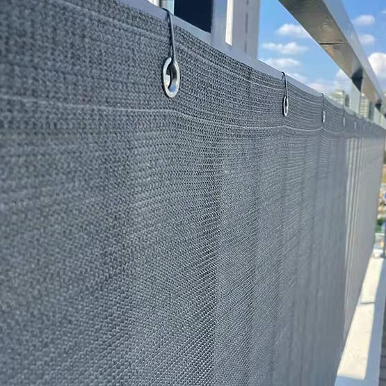 Balkonschutzmatte grau 1x5 m