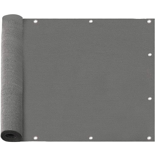 Balkonschutzmatte grau 1x6 m