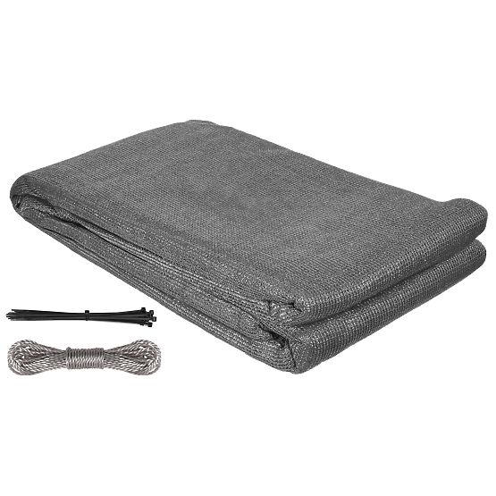 Balkonschutzmatte grau 1x6 m