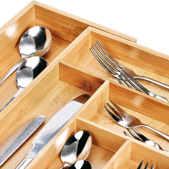 Bambus-Besteckorganisator IKAR